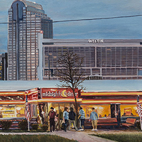 Midnight Diner - Original oil painting by Eric Soller
